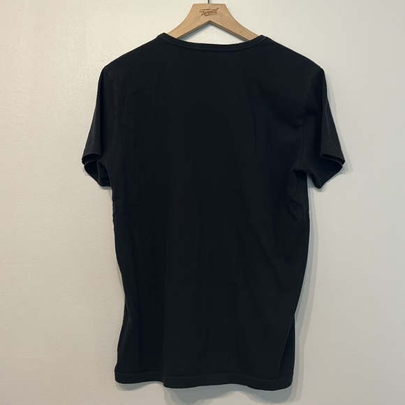 Casual black men’s T-shirt - Picture 2 of 2